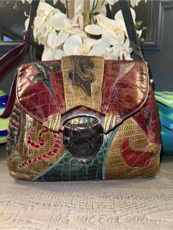 Handbags - Sharif Multicolor Beautifully Designed Patchwork Leather Shoulder Bag